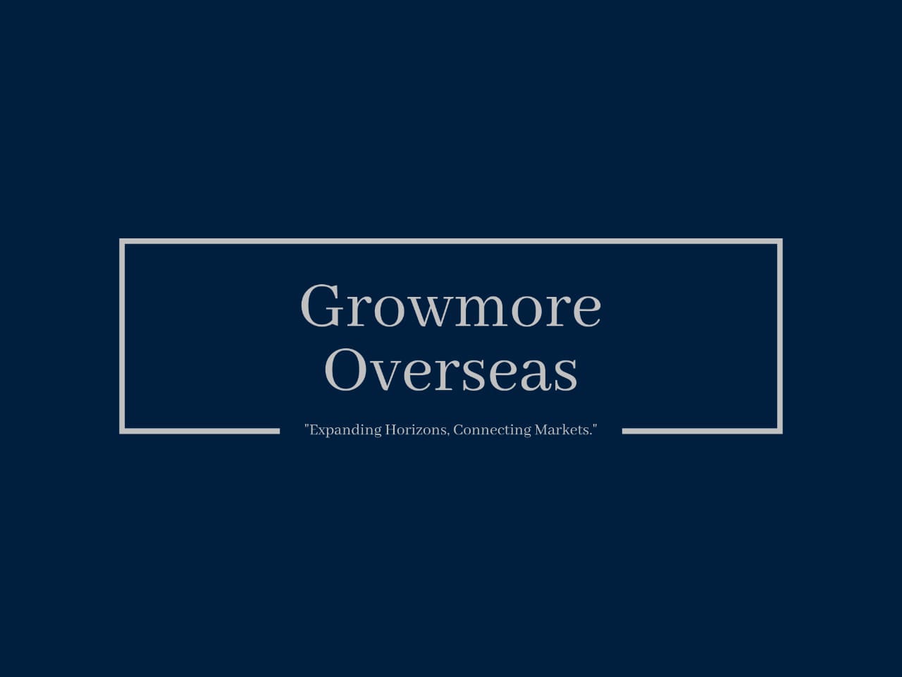 GROWMORE OVERSEAS logo